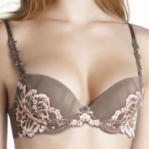Simone Perele Amour Brown & Pink Lace T-Shirt Bra